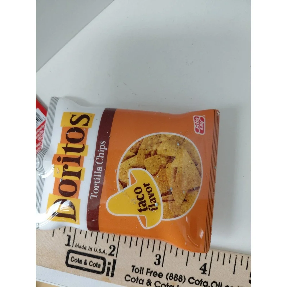 Doritos Tortilla Chips Taco Flavor Shatterproof Christmas Ornament Decoupage NWT